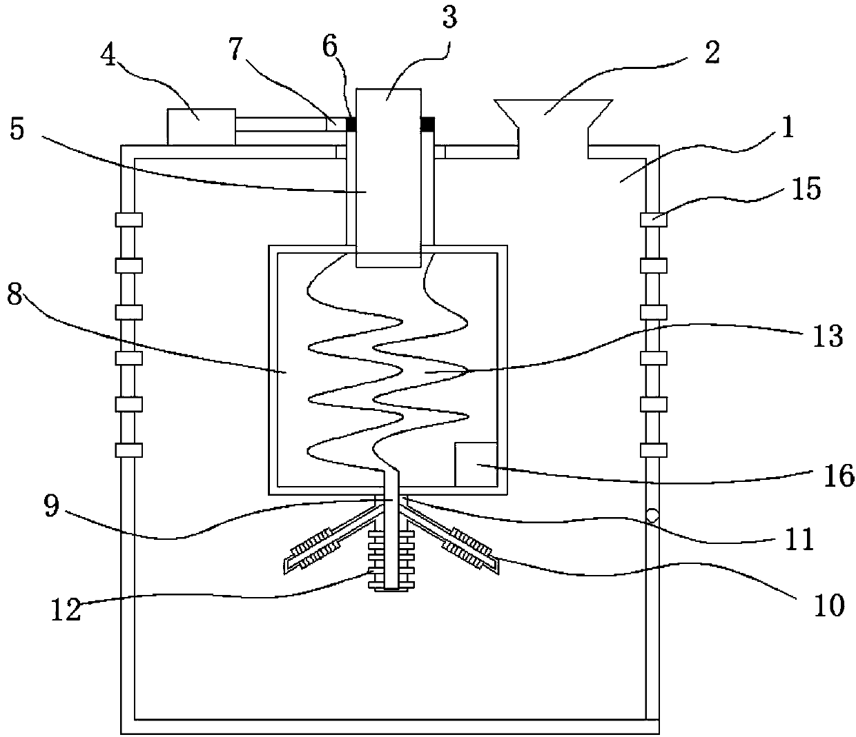 A hollow capsule stirring dehumidification device