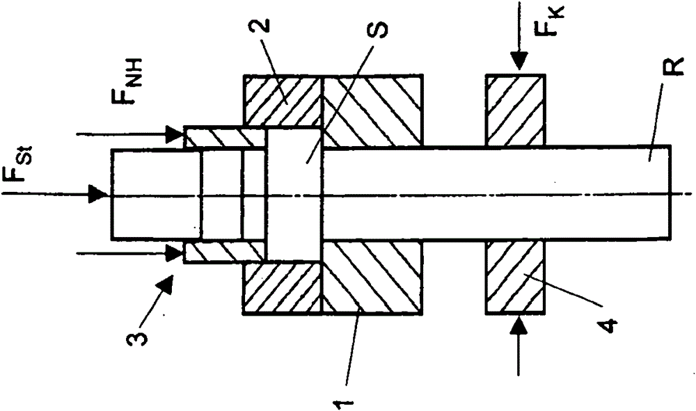 Method for producing a molded part provided with a through hole
