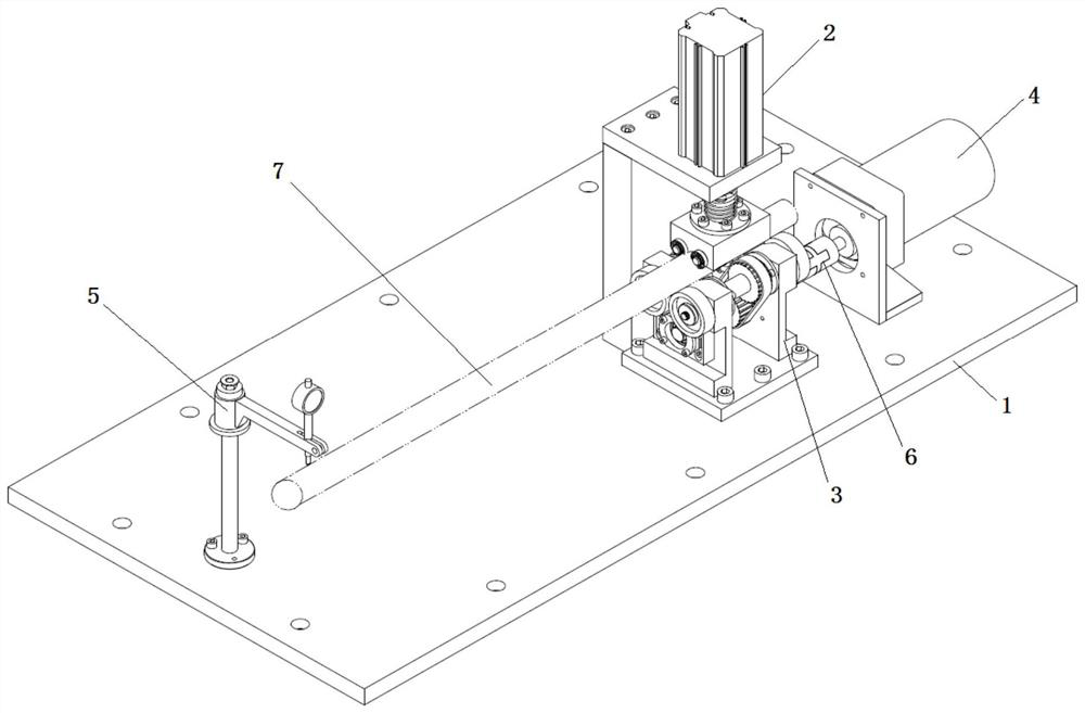 Device special for detecting radial runout of long-axis workpiece and using method thereof