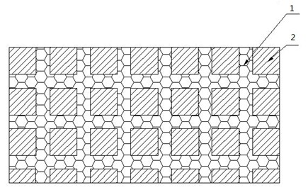 Method for preparing ceramic particle reinforced steel-based mesh material