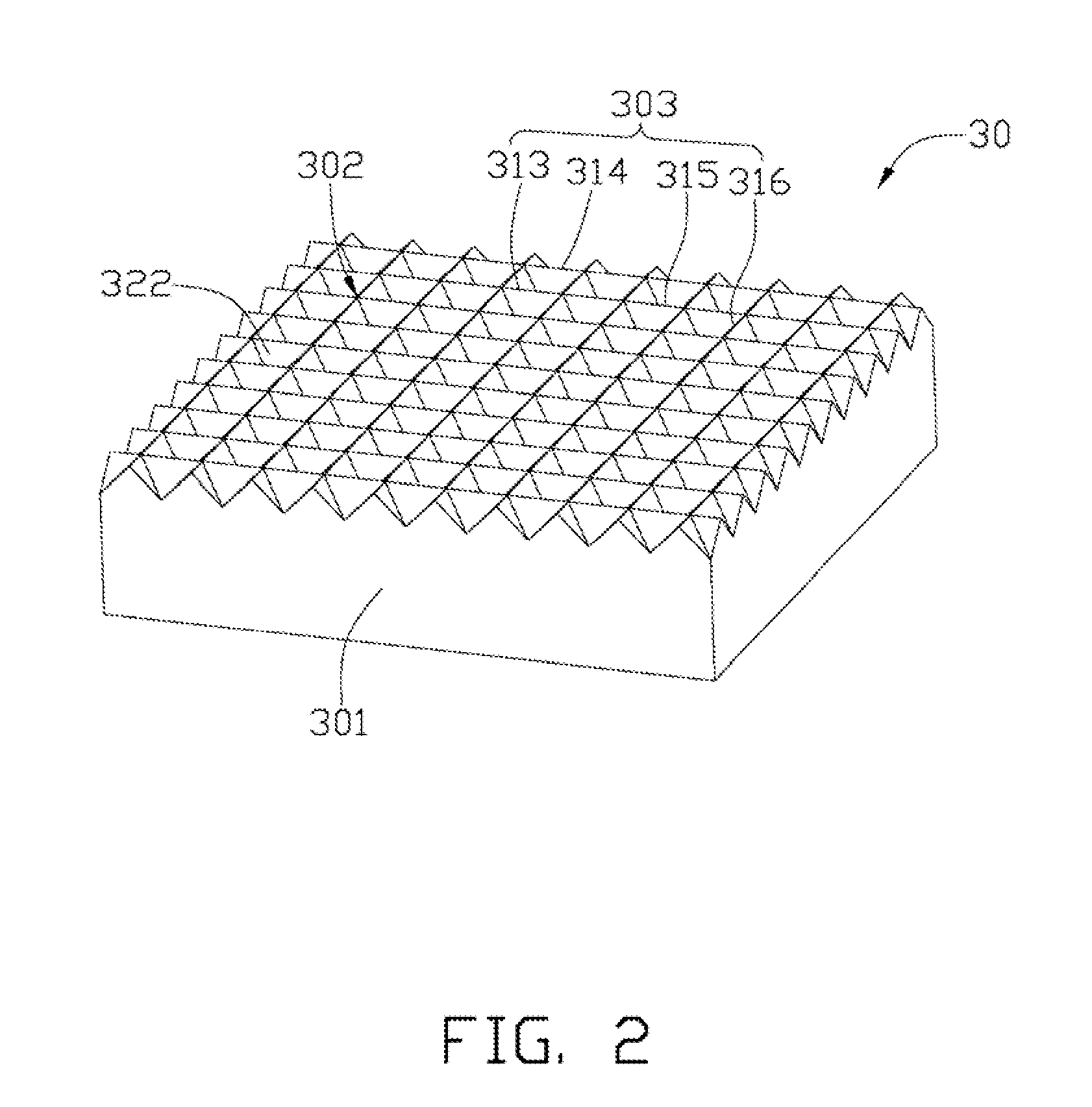 LED illuminating device with prism sheet