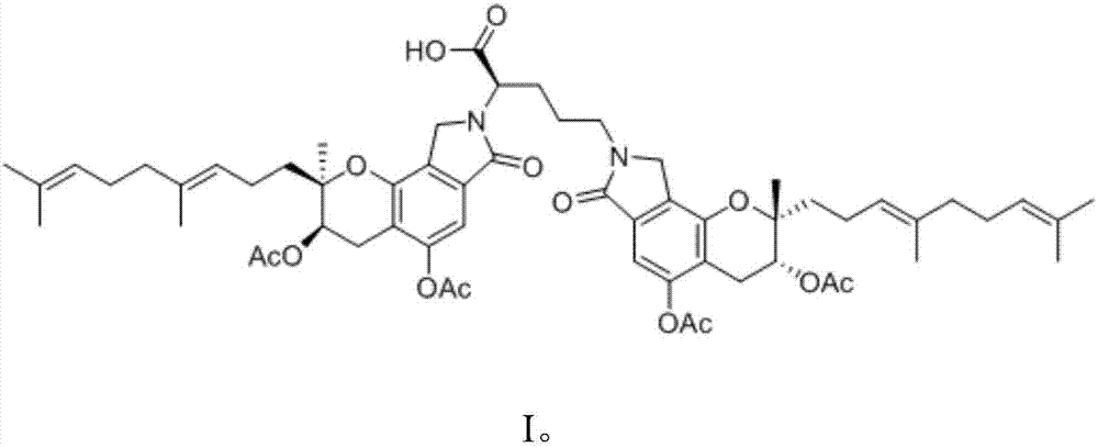 Pyranoindole acetylation derivative, and preparation method and application thereof