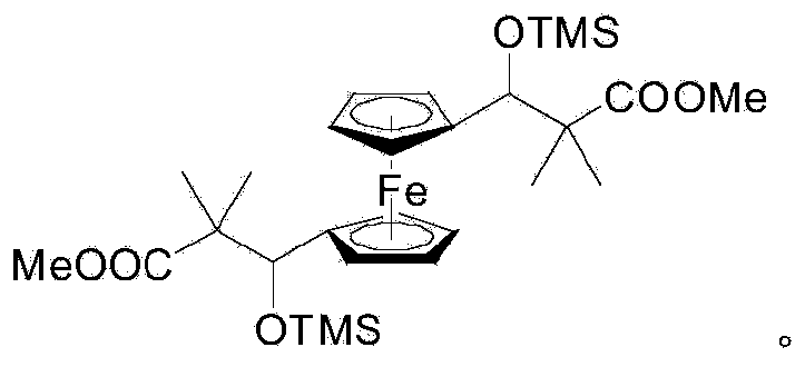 A kind of bismethylsiloxy tricarbonate ferrocene monomer and preparation method thereof