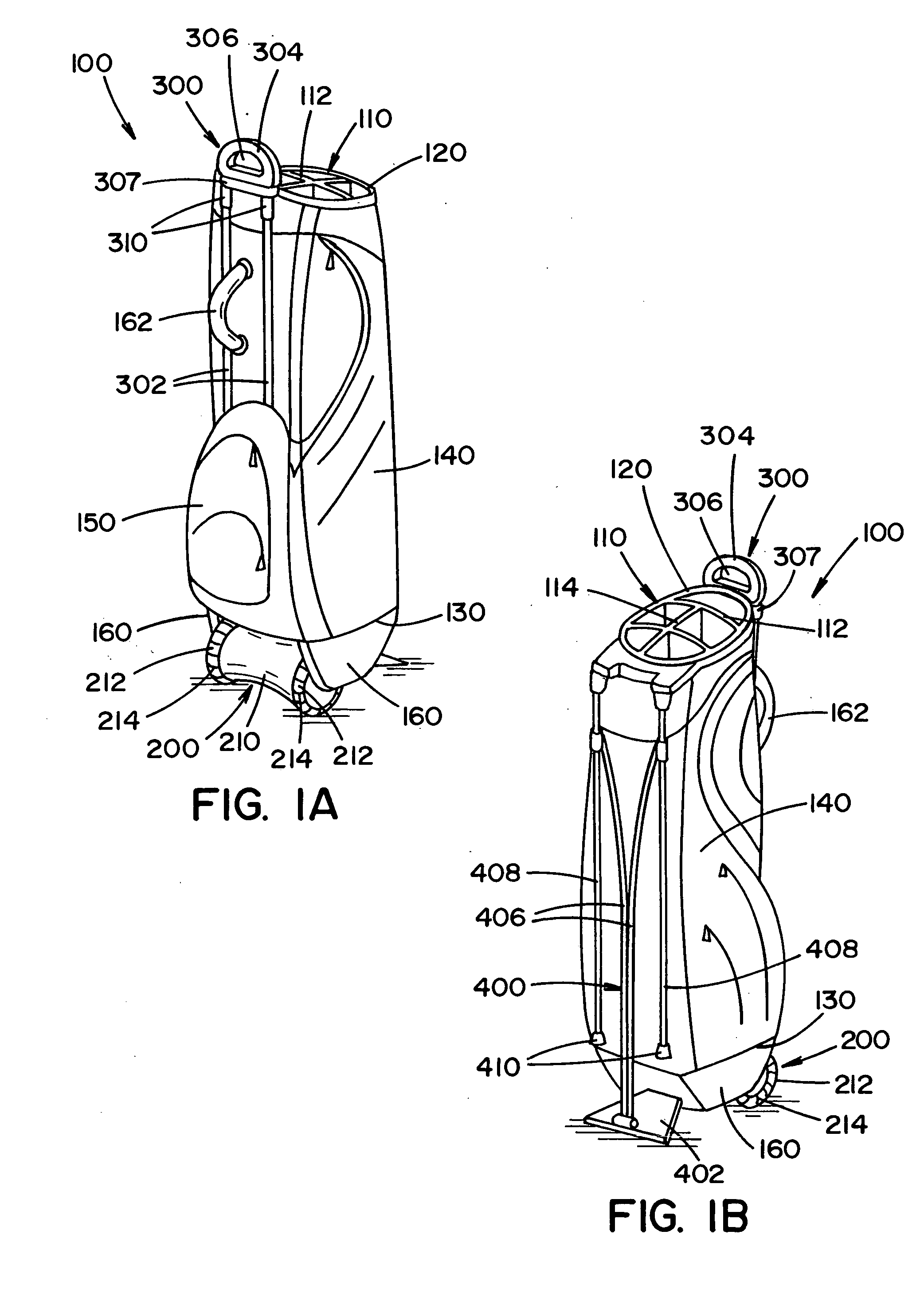 Rollable golf bag