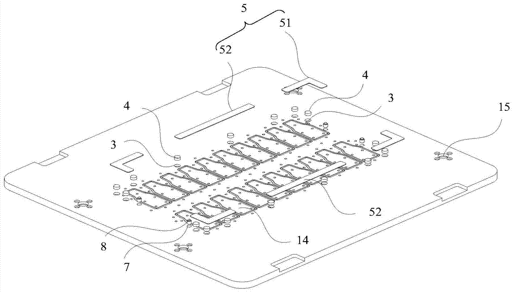 Plate material laser cutting device and laser cutting jig thereof
