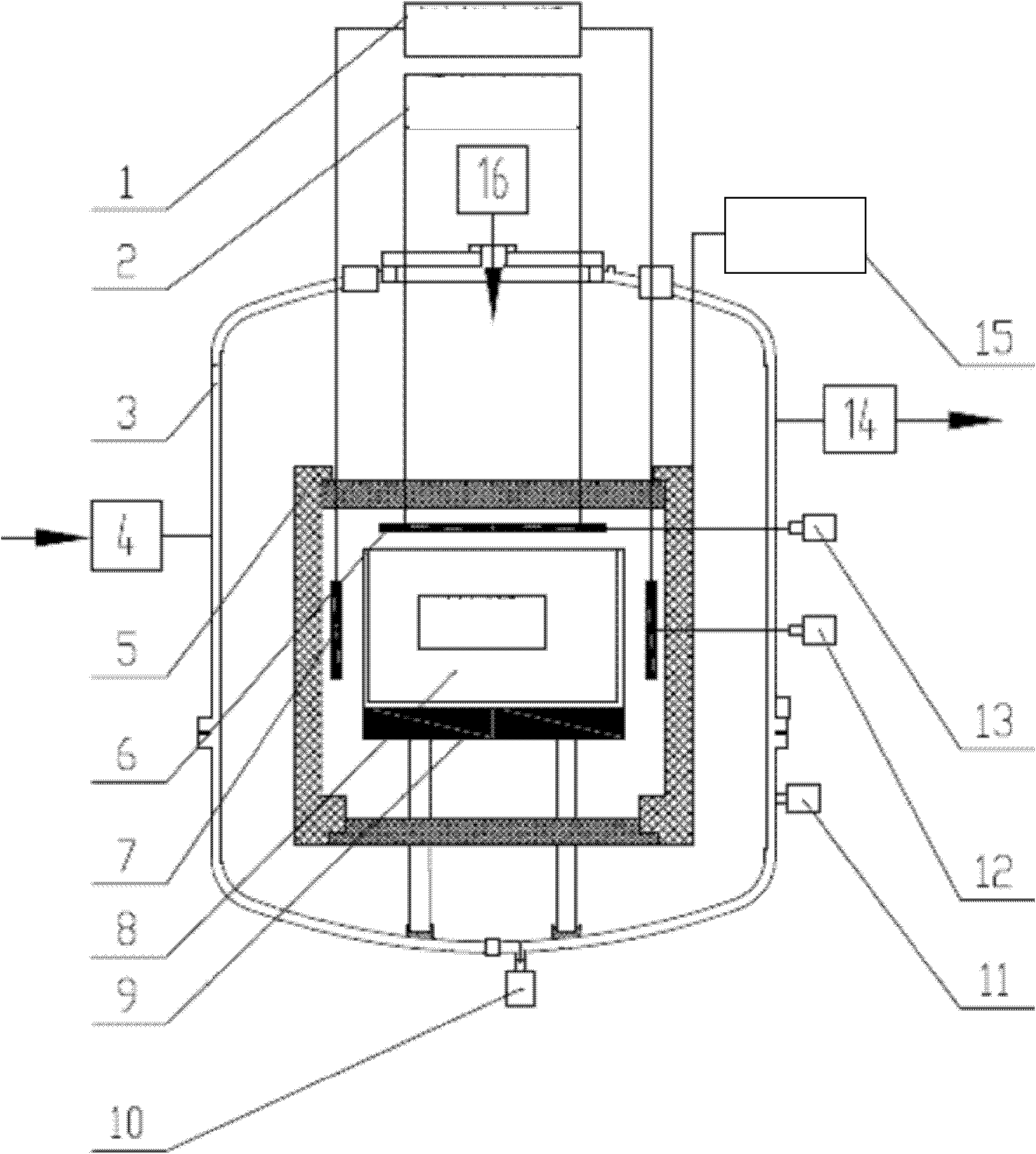 Heating control system and method based on top separated control polycrystalline silicon ingot casting furnace