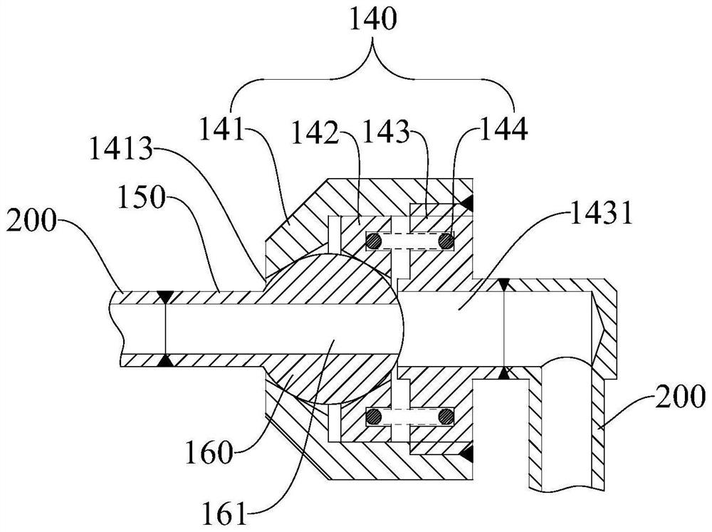 Tube assembly and its performance measurement method, control rod hydraulic drive system