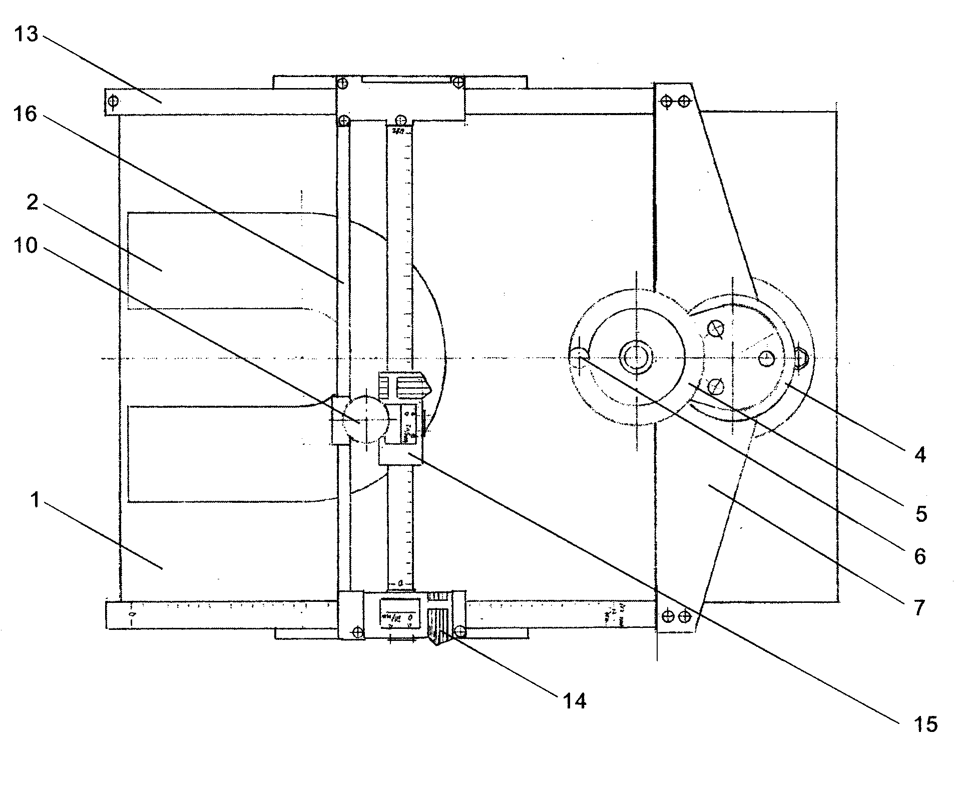 Radiotherapy locating device for skull tumors