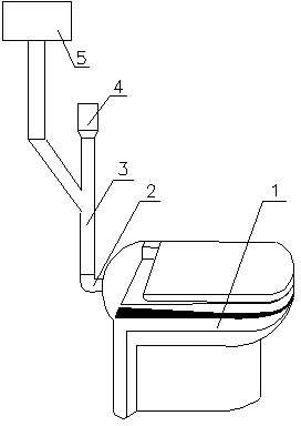 Odor discharging and energy-saving system of toilet and mounting method of odor discharging and energy-saving system