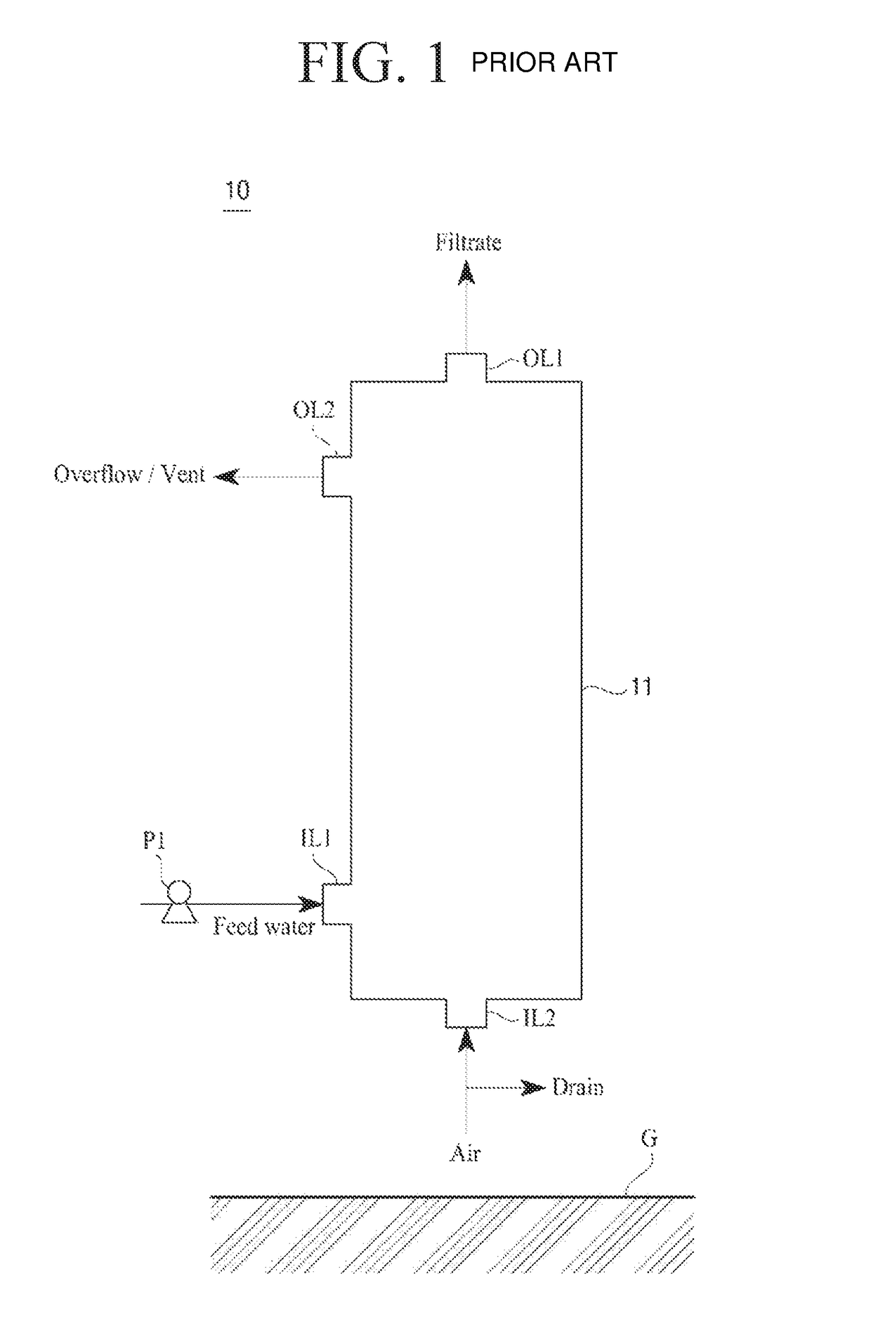 Filtering system and hollow fiber membrane module for the same