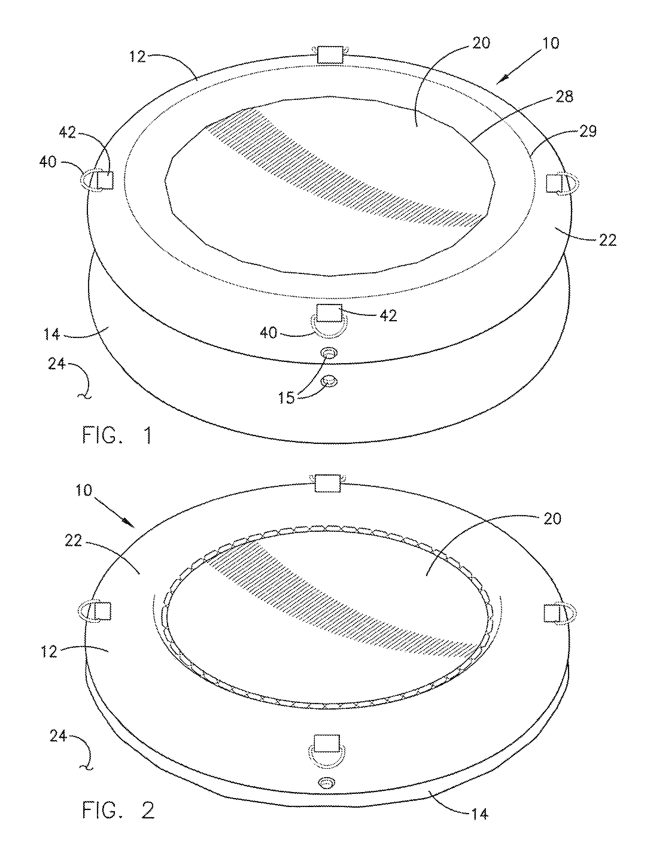 Inflatable recreation device