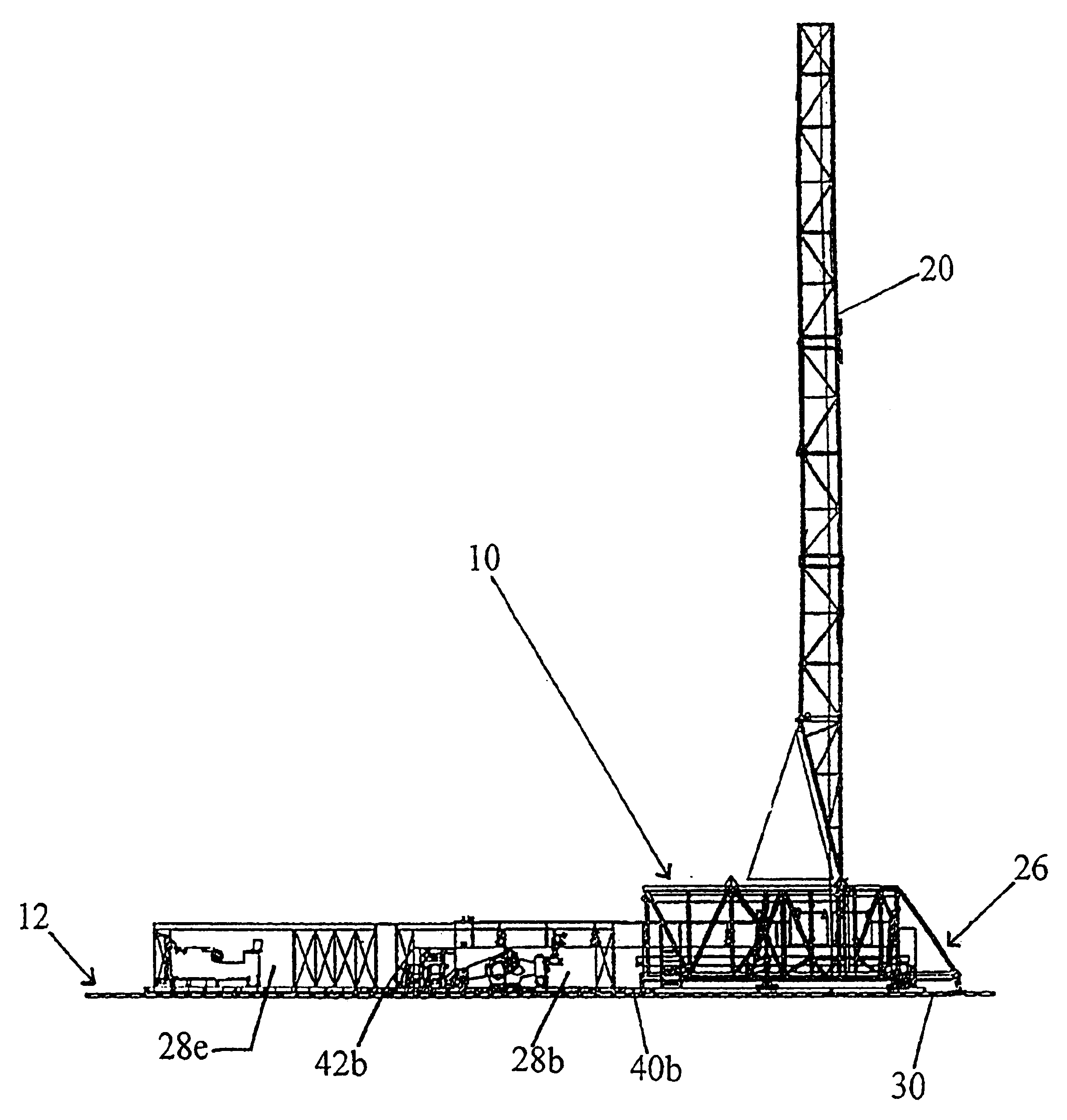 Method and apparatus for interconnected, rolling rig and oilfield building(s)