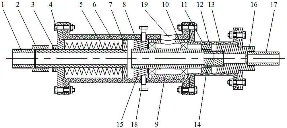 Hydraulic oscillation drag reduction drilling tool simulation experimental device