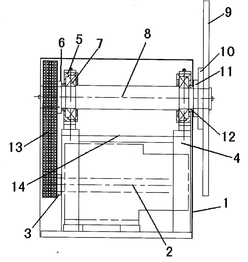 Self-making device of whole rotor winding of high-power generator
