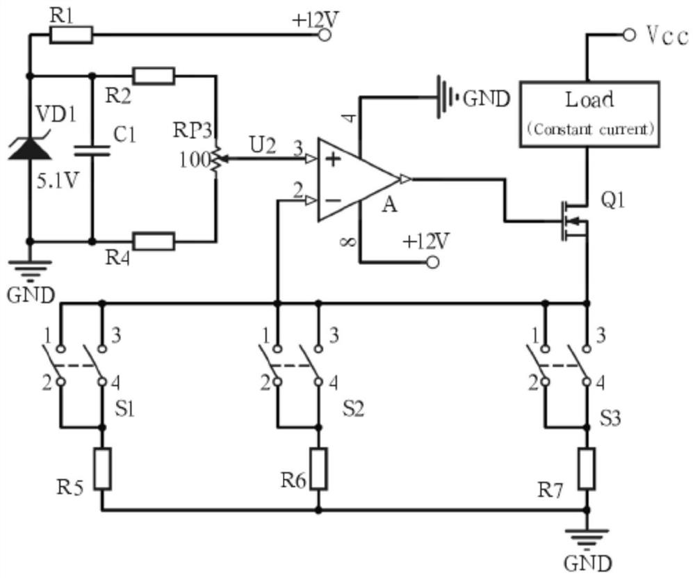 A power module feedback control circuit with dual functions of constant current and constant voltage