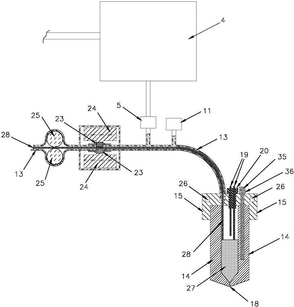 Liquid raw material generation device used for three-dimensional printing and control method of liquid raw material generation device