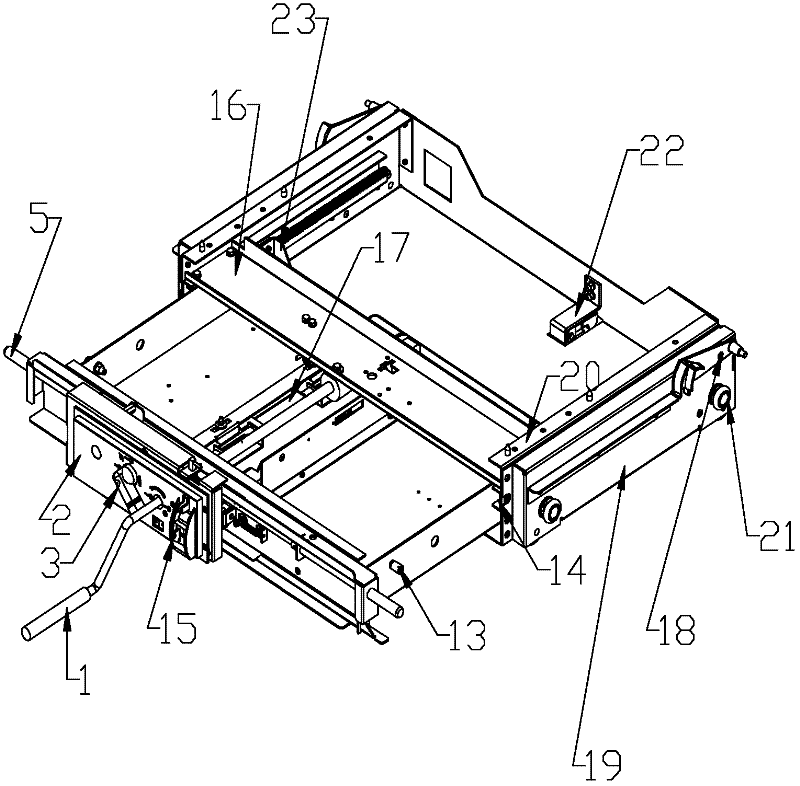 Handcart mechanism of circuit breaker