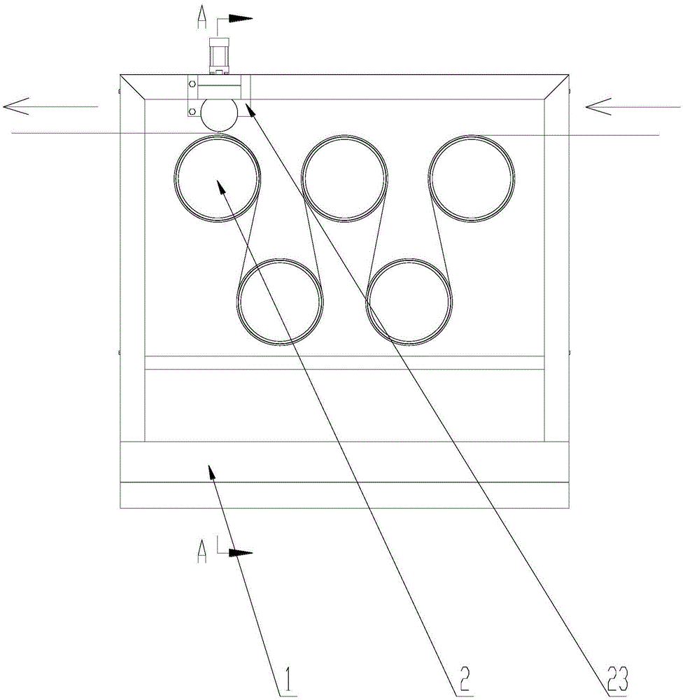 Oil electric heating drawing device of PET packing belt