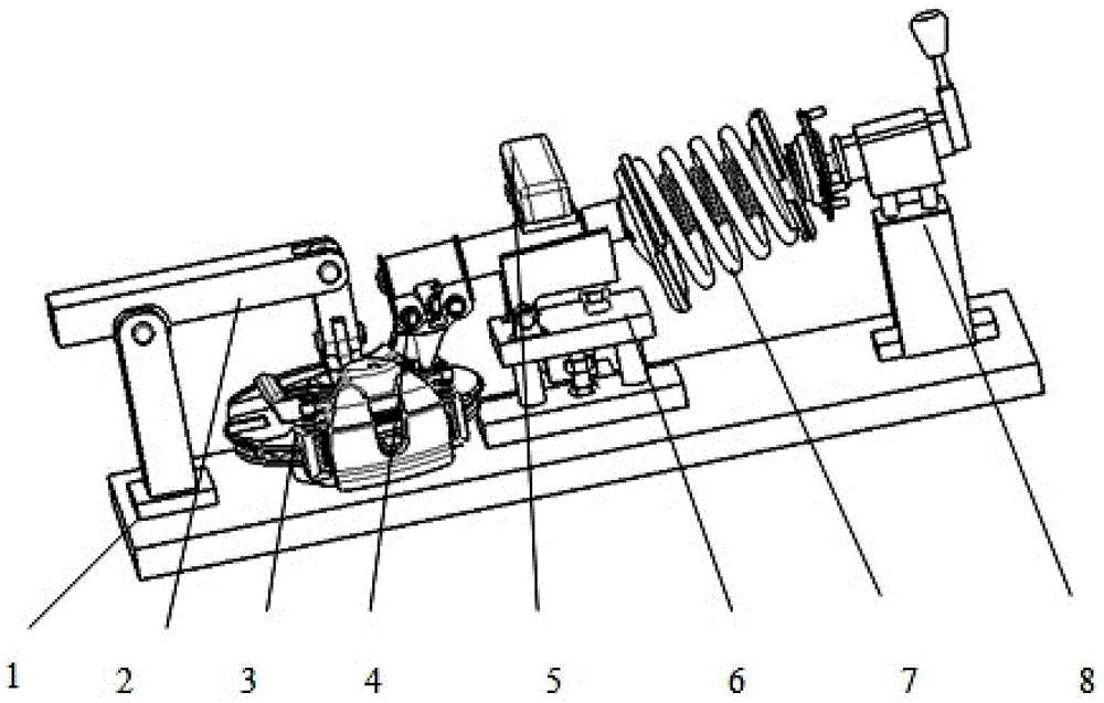 Adjusting device for camber angle