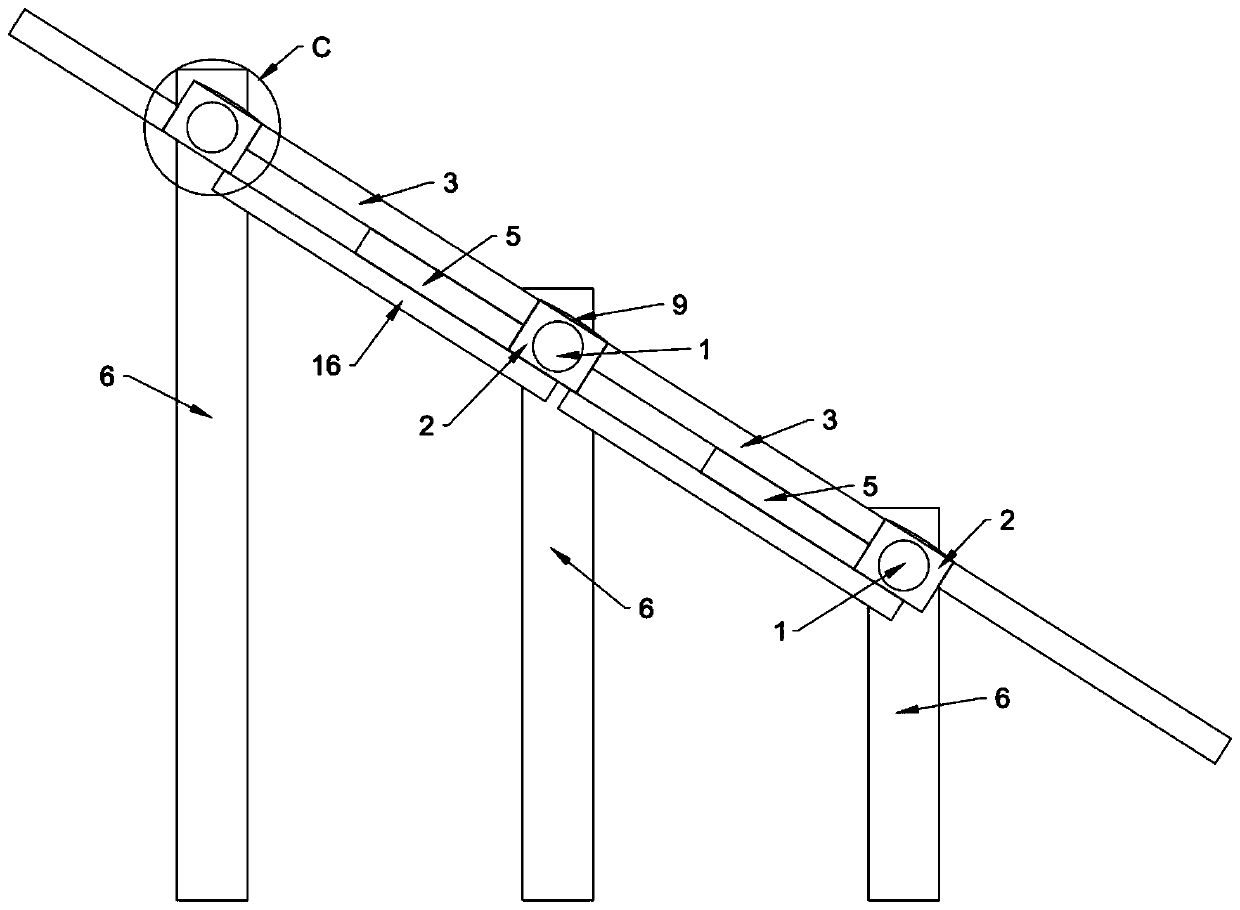 Steel structure building stair capable of switching feeding surfaces