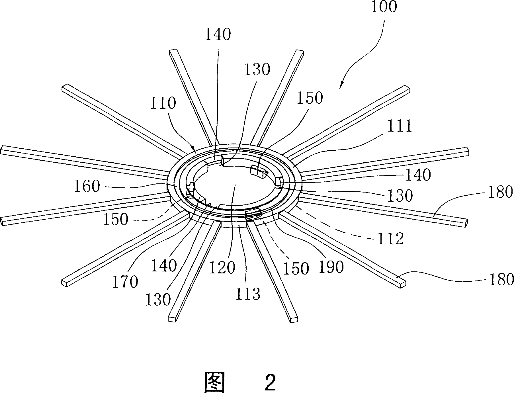 Rabbet joint type water guide disk group