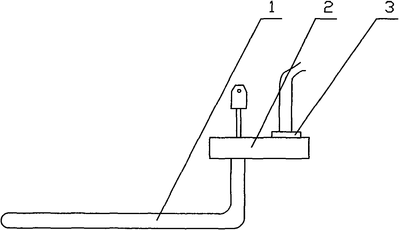 Electric heater for solar water heater