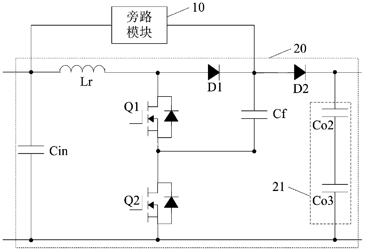 Capacitor clamping type direct-current conversion circuit