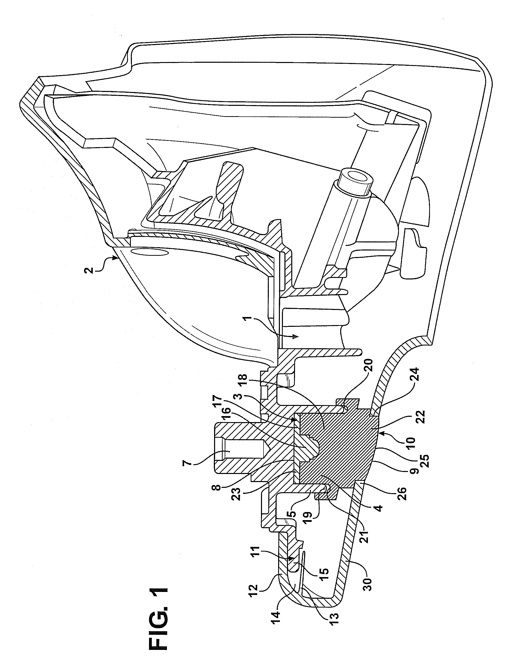 Mirror mounting bracket with illumination means