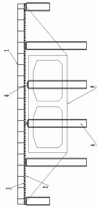 Railway elevating and fixing device and railway bridge and culvert construction method adopting railway elevating and fixing device
