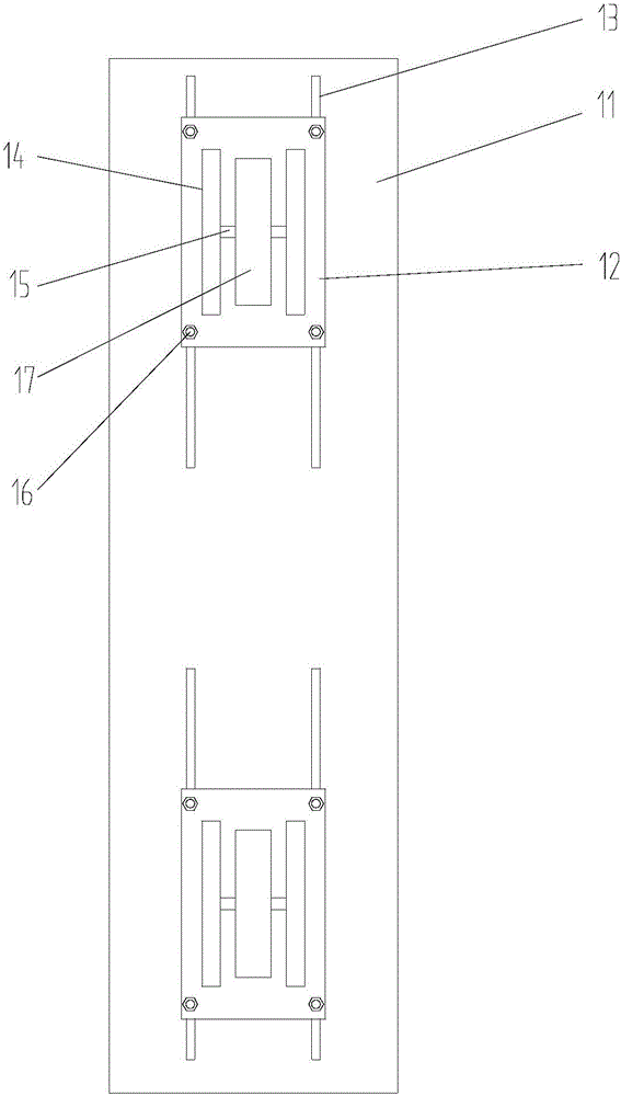 Horizontal movement device for argon arc welding of ship