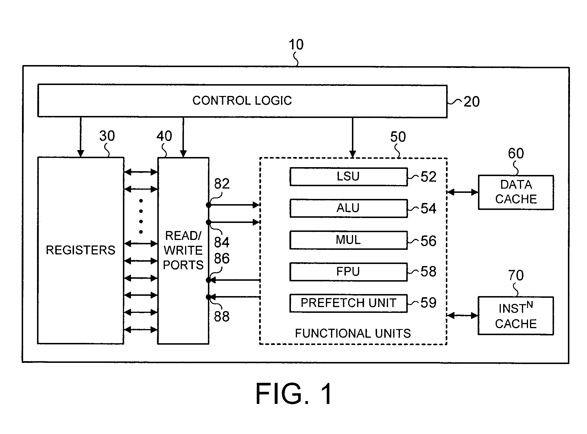 Accessing items of architectural state from a register cache in a data processing apparatus when performing branch prediction operations for an indirect branch instruction