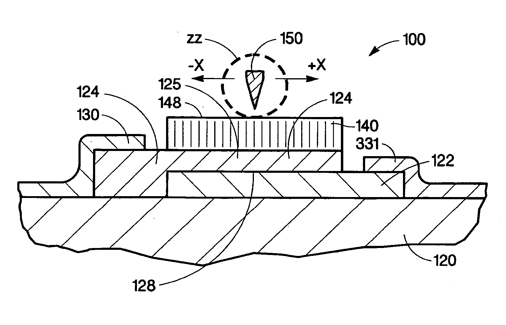 Storage device with charge trapping structure and methods