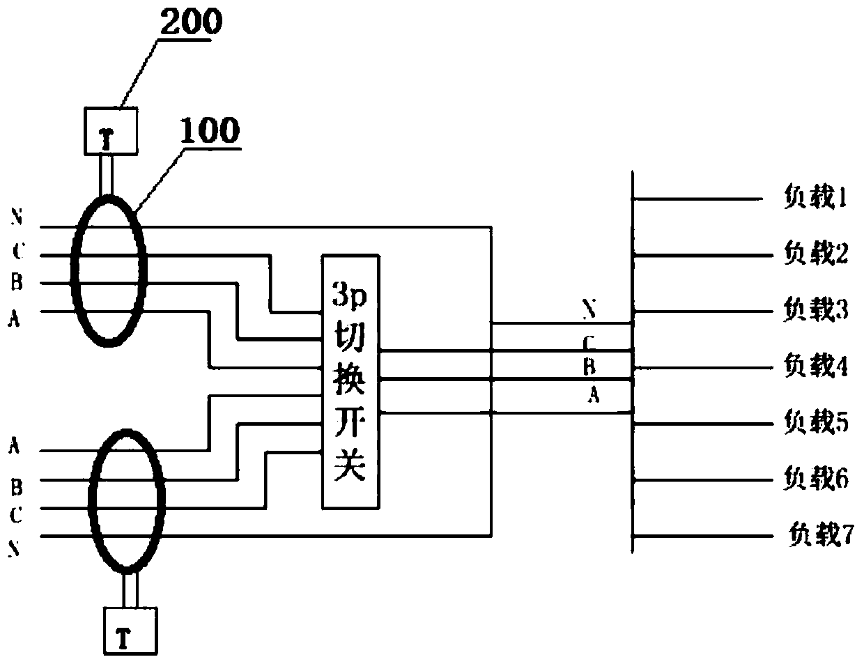 Double-circuit power supply system and false electric leakage alarm preventing monitoring device and method thereof