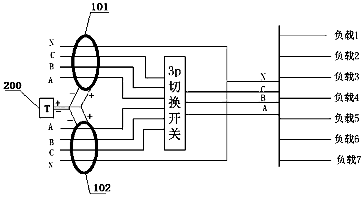 Double-circuit power supply system and false electric leakage alarm preventing monitoring device and method thereof