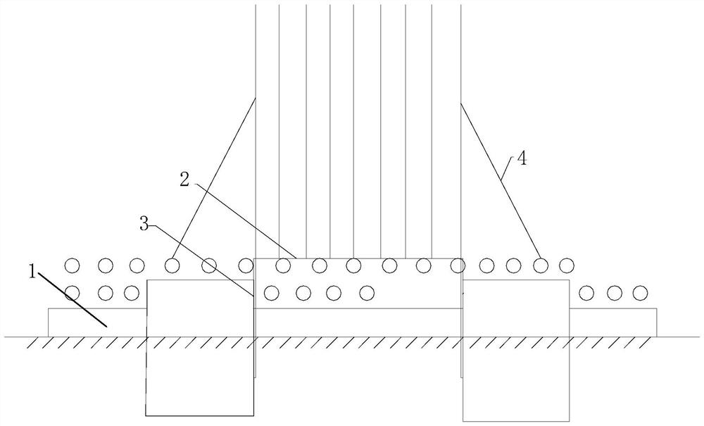 A construction method for caps in the range of prefabricated columns