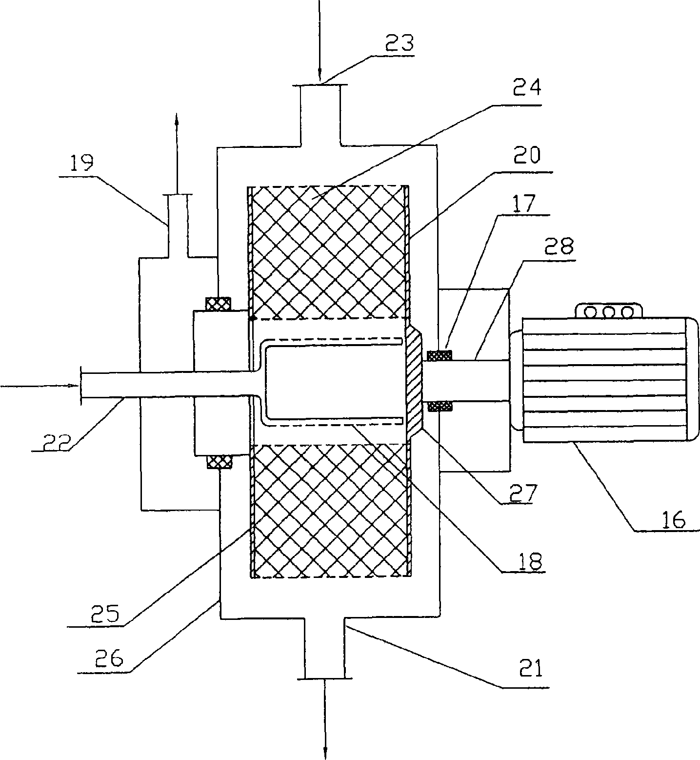Oxidation and blowout technological process and apparatus for bittern bromine process