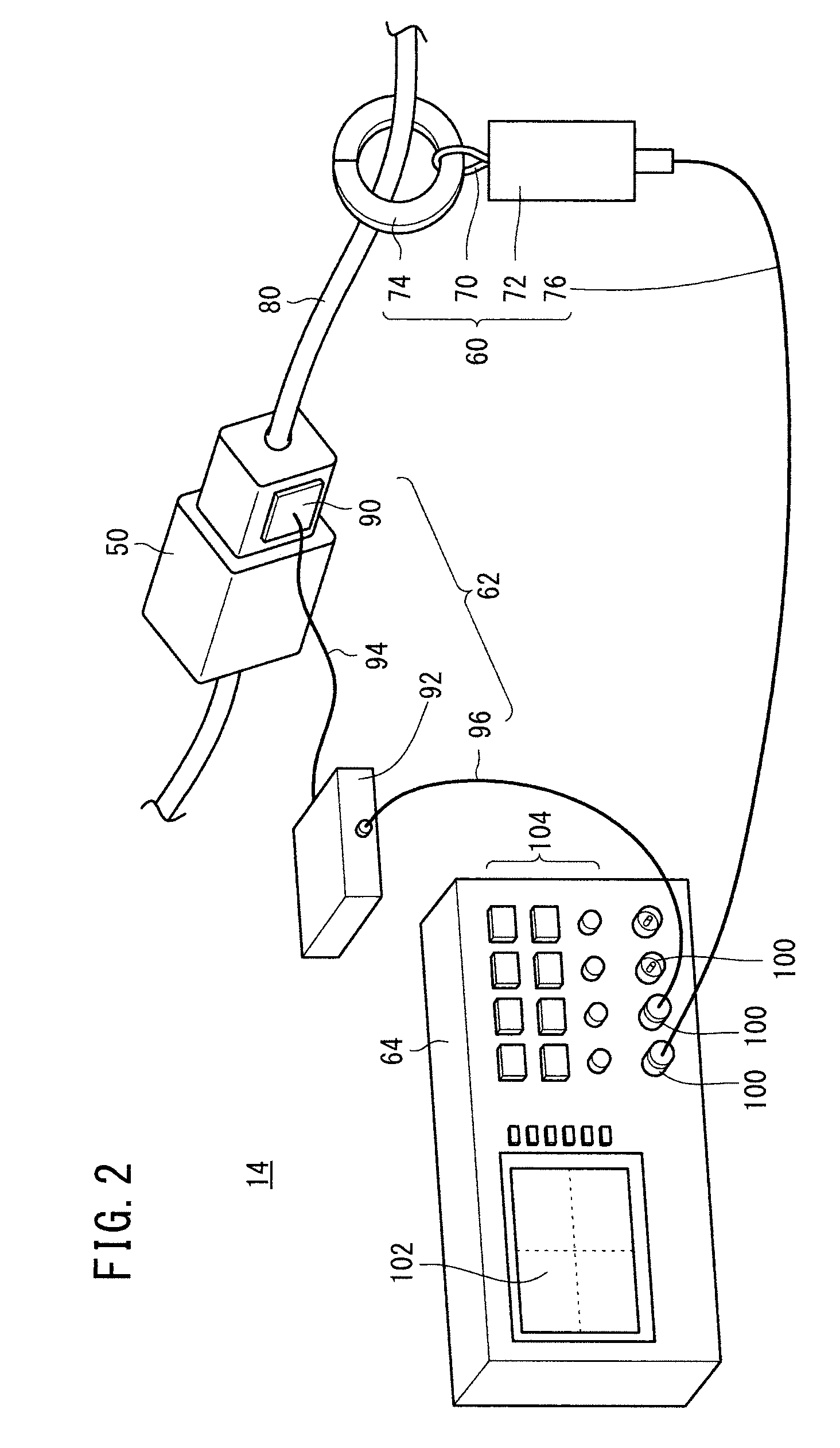 Method of measuring contact failure and contact failure measuring device