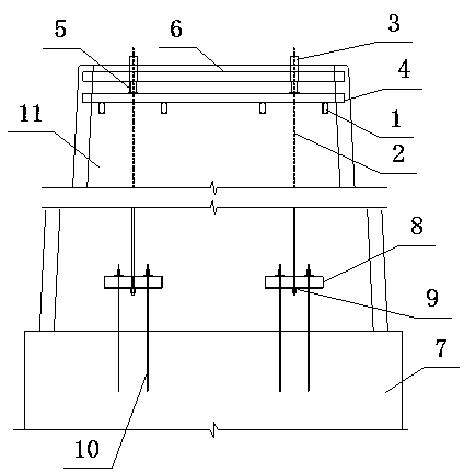 Bracket counter pull loading pre-pressing device and tensioning pre-pressing method thereof