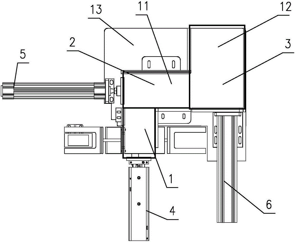 Automatic arranging combination device for connected bags