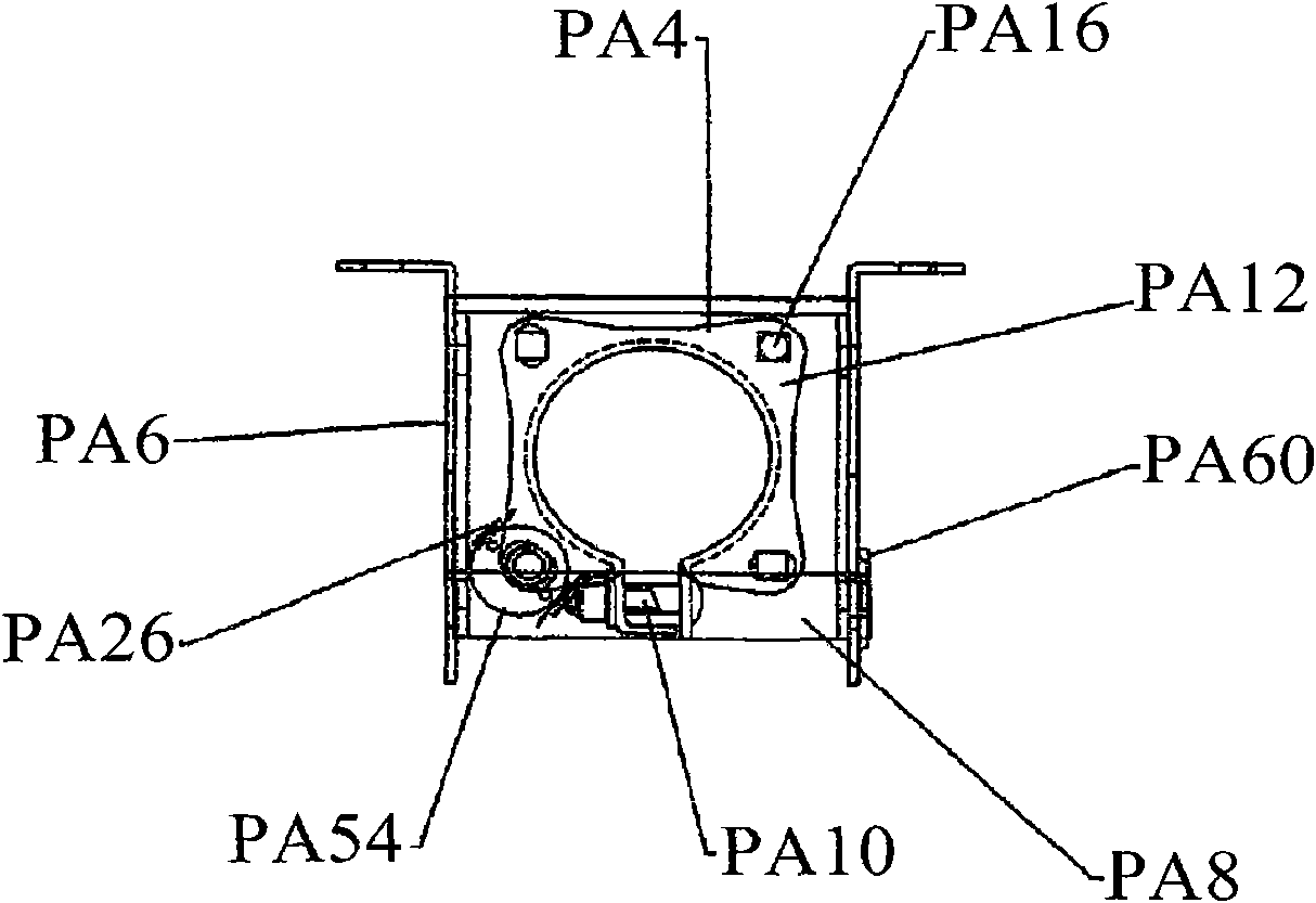 Antenna direction regulating mechanism