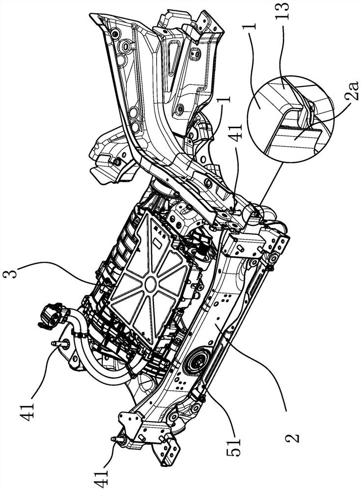 A car front suspension structure