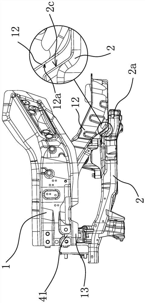 A car front suspension structure