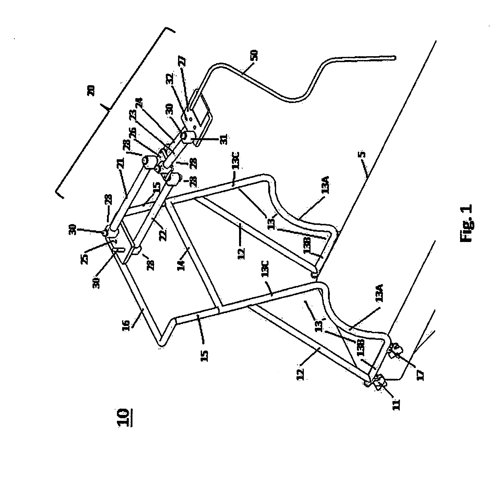Surgical equipment supporting frames and attachments for same