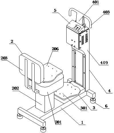 A spine-vibrating passive motion external force machine