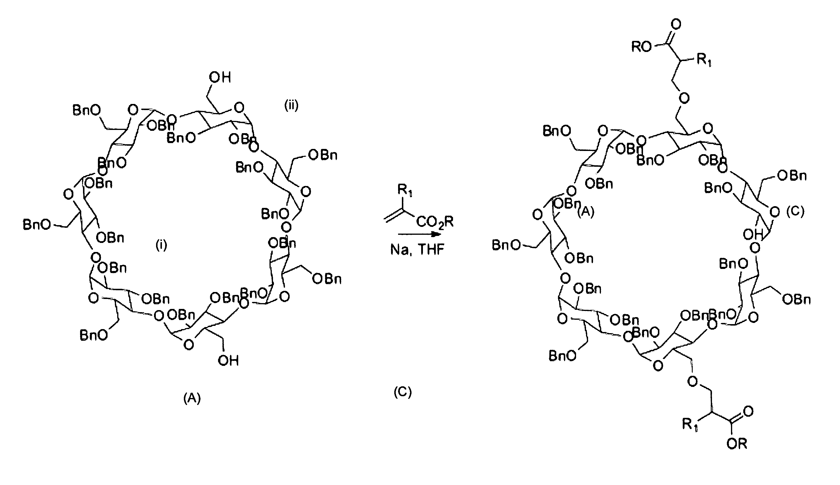 Substituted Cyclodextrin Derivatives Useful As Intermediates For Producing Biologically Active Materials