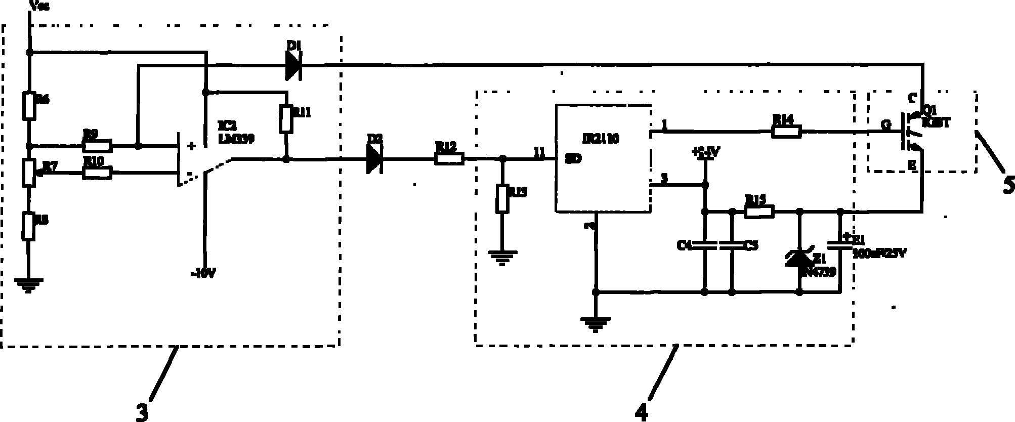 IGBT short-circuit protection circuit in frequency converter and method thereof