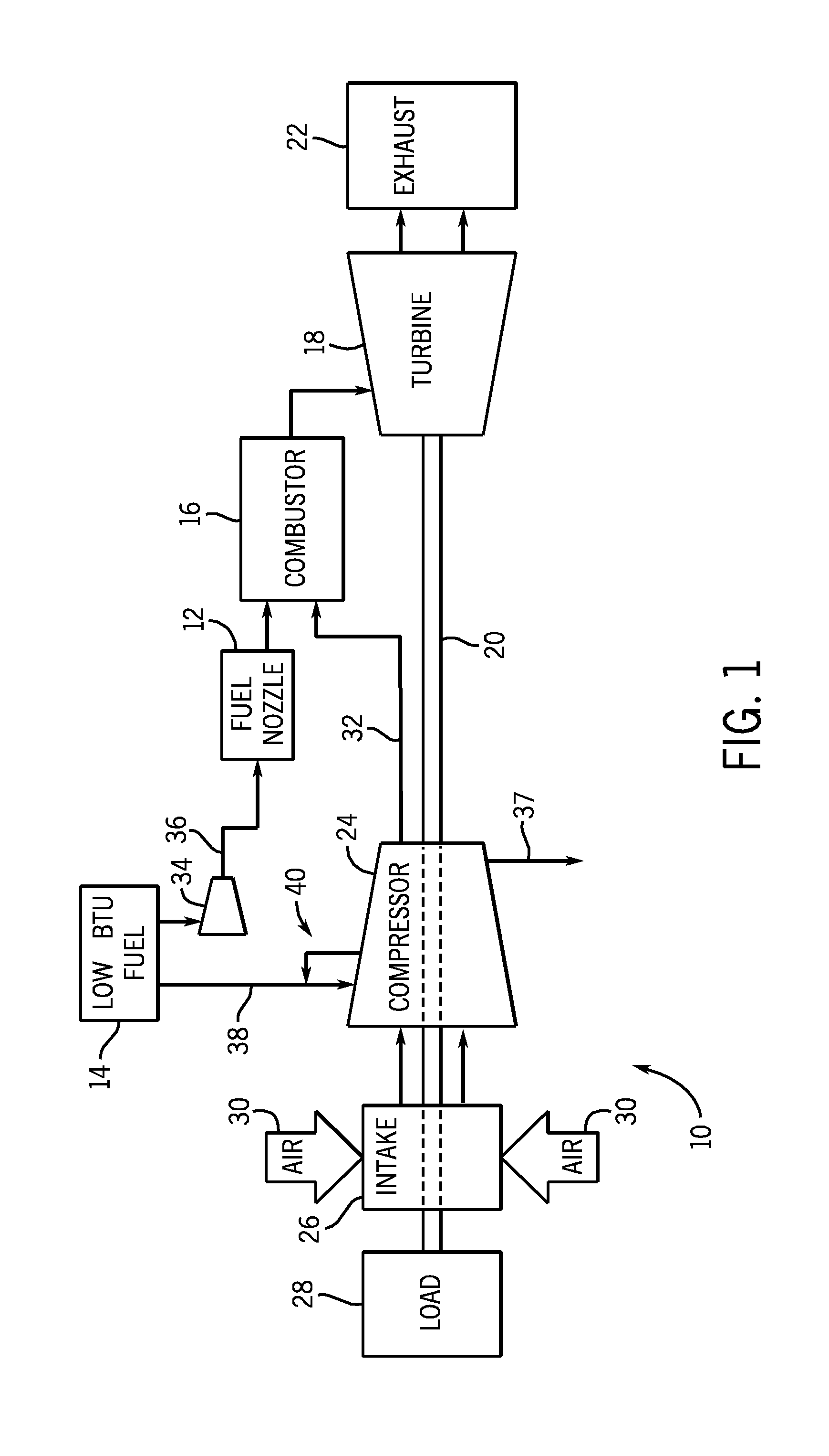 Low btu fuel injection system