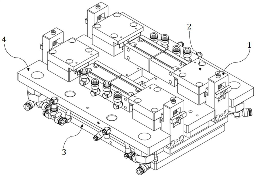 Quick upper die changing structure and related equipment and method