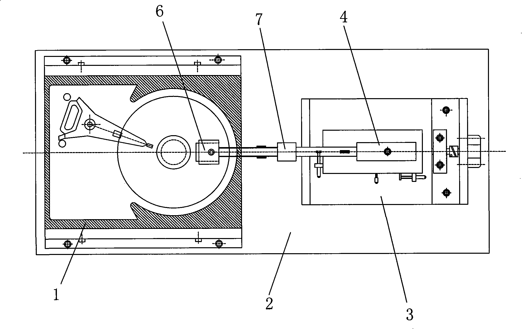 Friction demagnetization test apparatus for hard disk