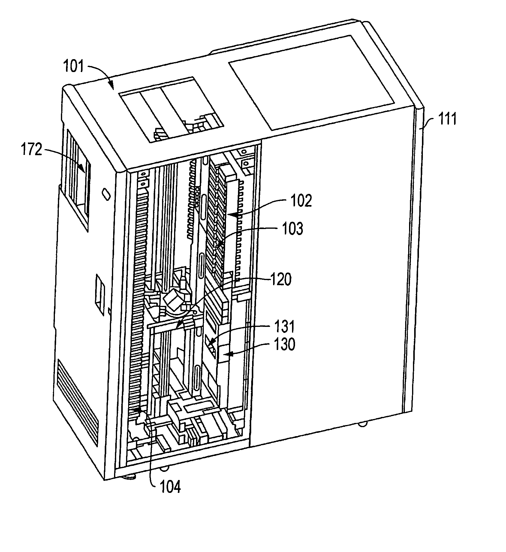 System, method, and apparatus for providing a single display panel and control for multiple data storage drives in an automated data storage library